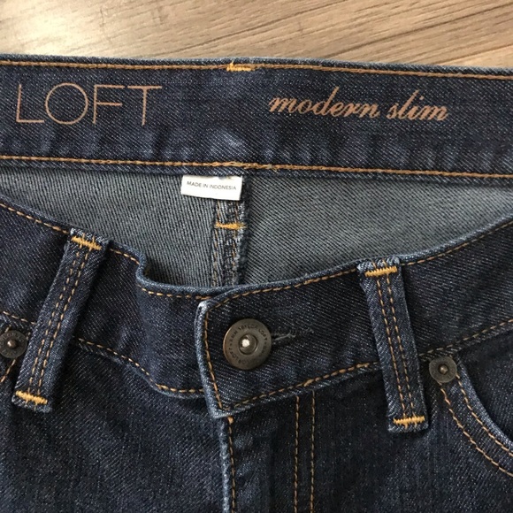 LOFT modern slim jeans size 6 - Picture 3 of 5